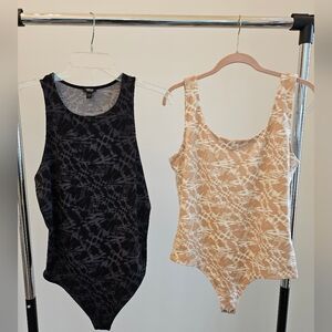 2 express tie dye body contour suits large